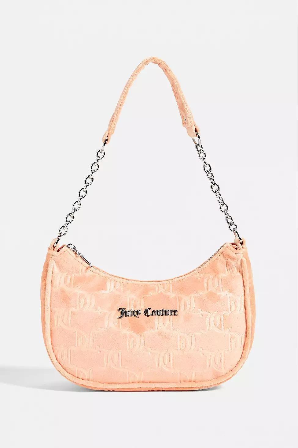 Orange Juicy Couture Velour Monogram Shoulder Bag, Women, , large image number 1