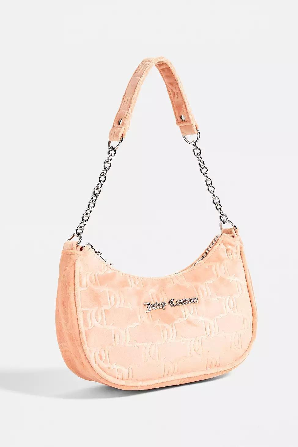 Orange Juicy Couture Velour Monogram Shoulder Bag, Women, , large image number 2
