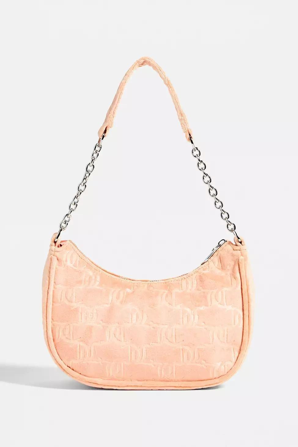 Orange Juicy Couture Velour Monogram Shoulder Bag, Women, , large image number 3