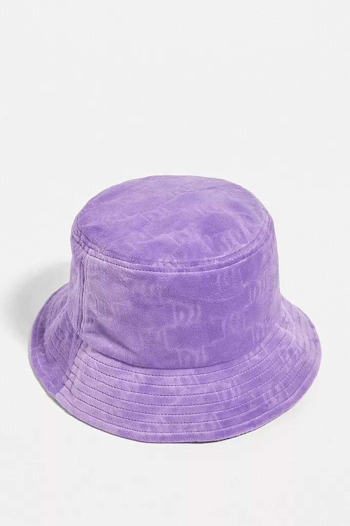 Lilac Juicy Couture Velour Bucket Hat, Women, , large image number 2