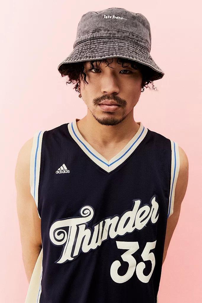Black iets frans... Washed Bucket Hat, Men, , large image number 0