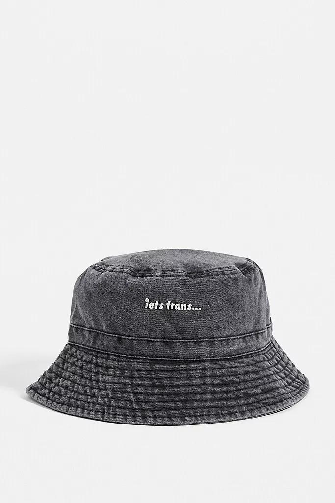 Black iets frans... Washed Bucket Hat, Men, , large image number 1