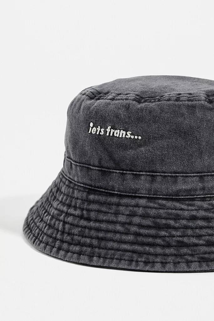 Black iets frans... Washed Bucket Hat, Men, , large image number 2