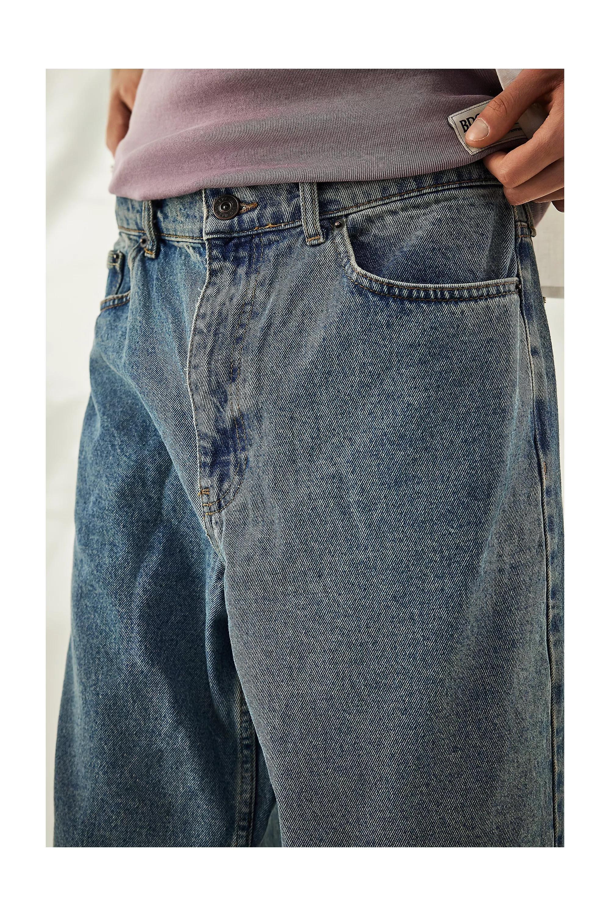 Blue Bdg Organic Light Wash Bow Jeans, BLUE, large image number 1