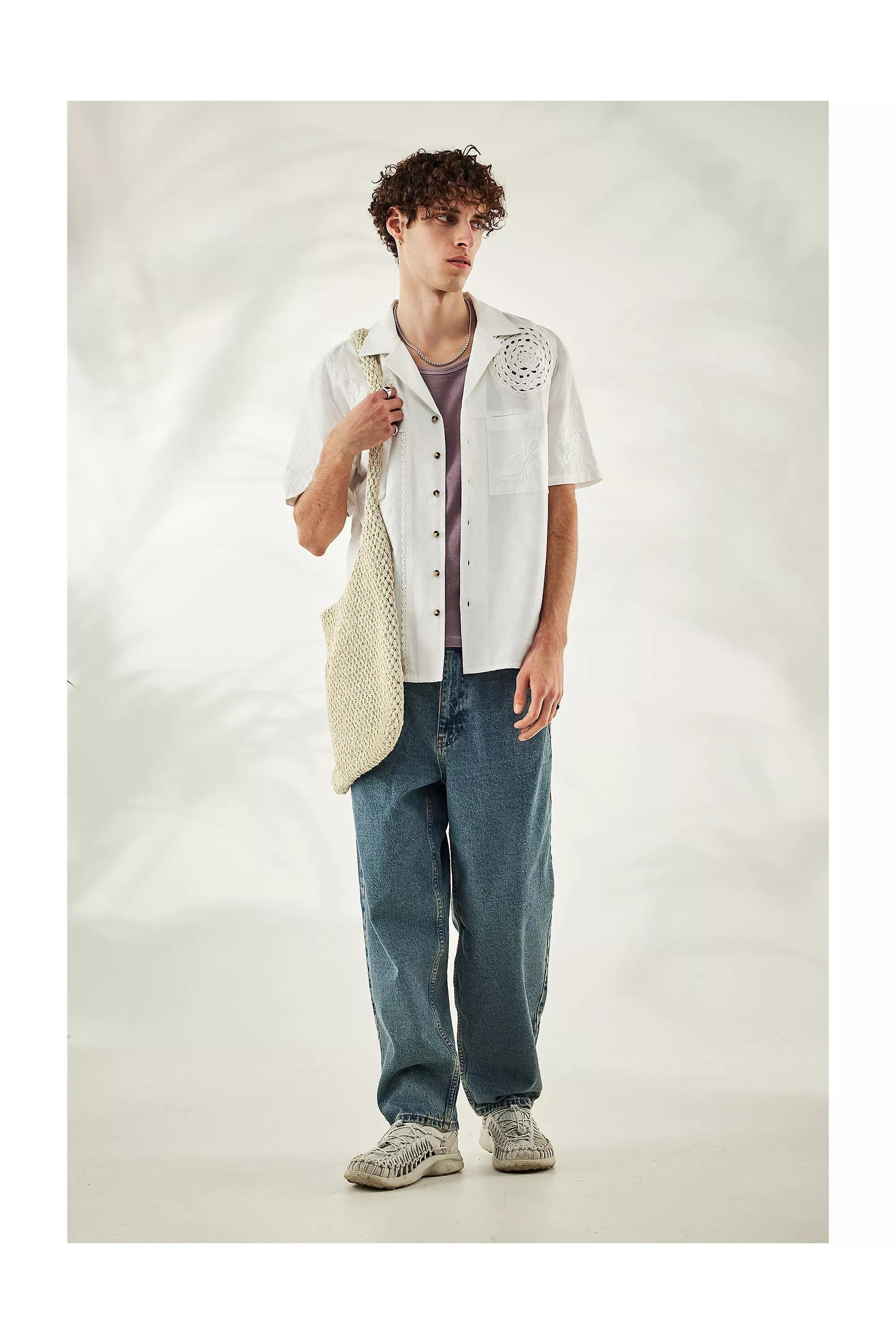 Blue Bdg Organic Light Wash Bow Jeans, BLUE, large image number 2