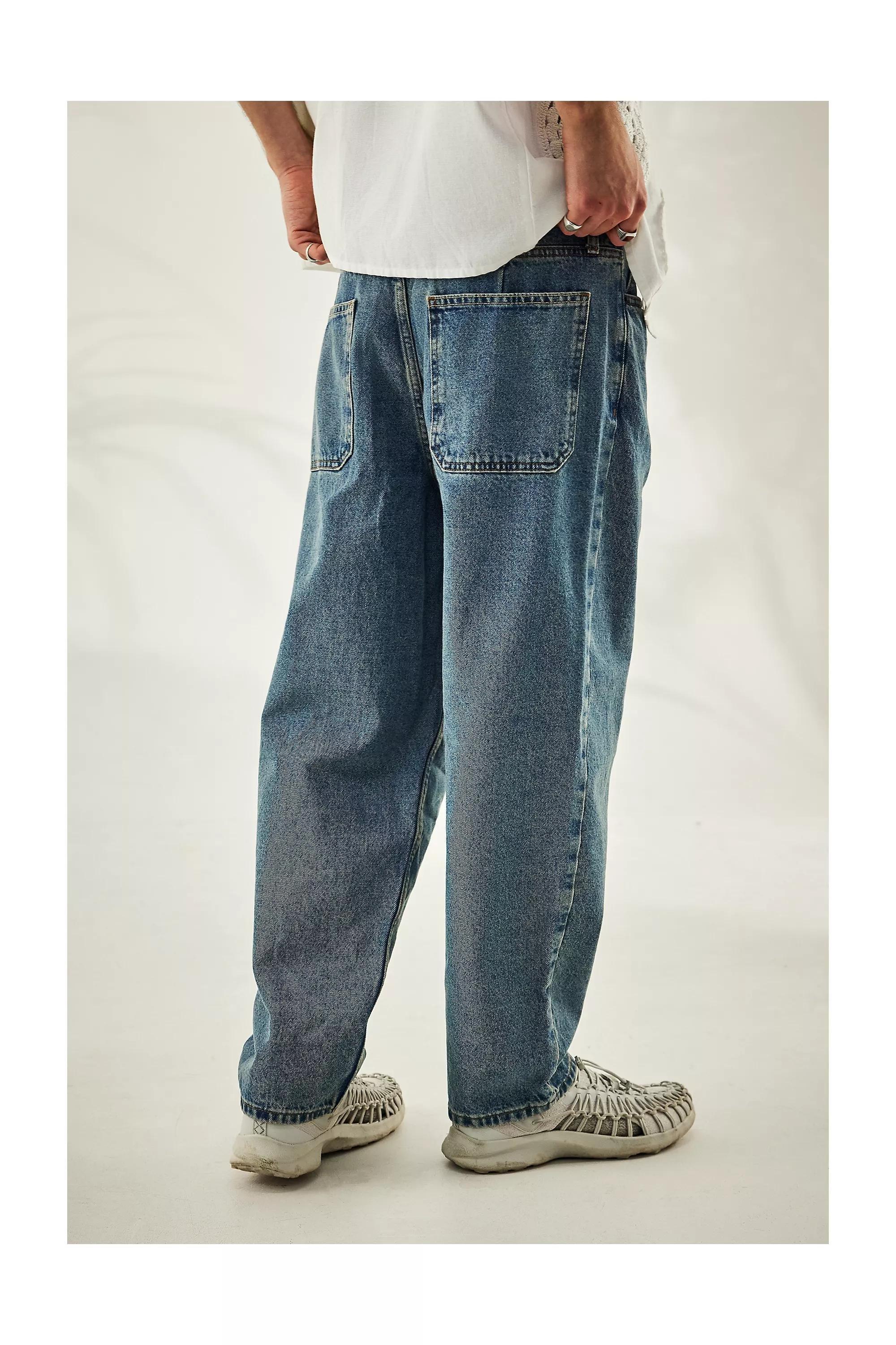 Blue Bdg Organic Light Wash Bow Jeans, BLUE, large image number 3