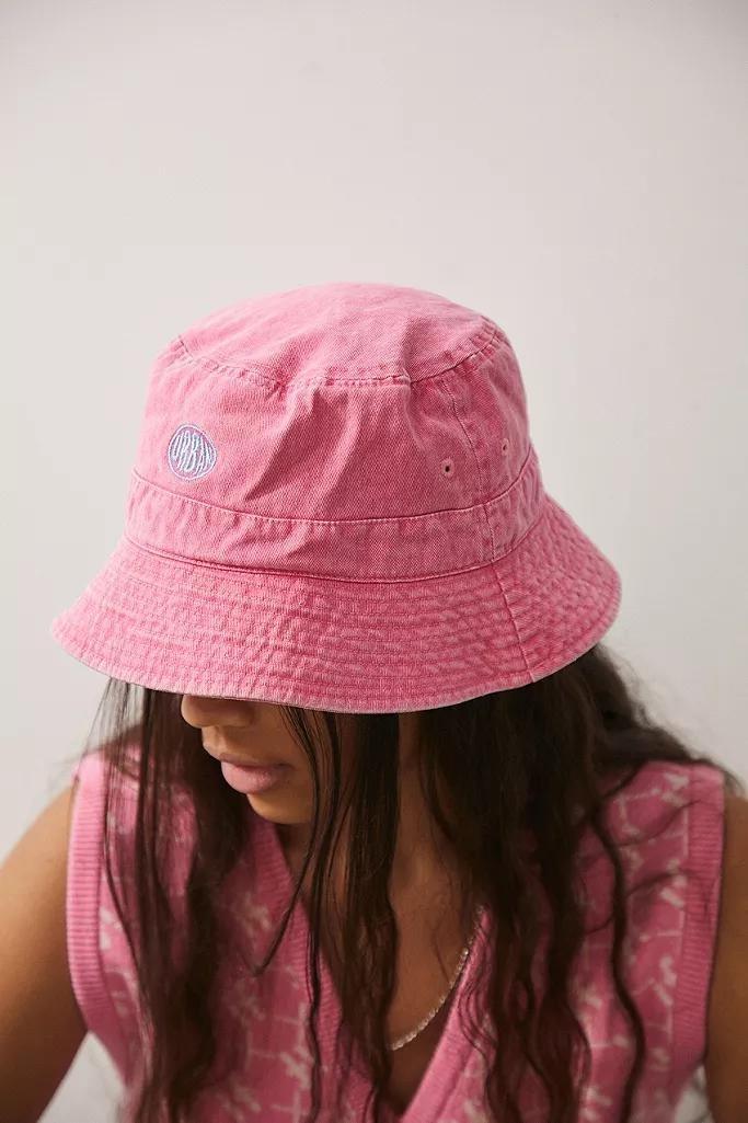 Pink UO Washed Canvas Bucket Hat, Women, , large image number 1