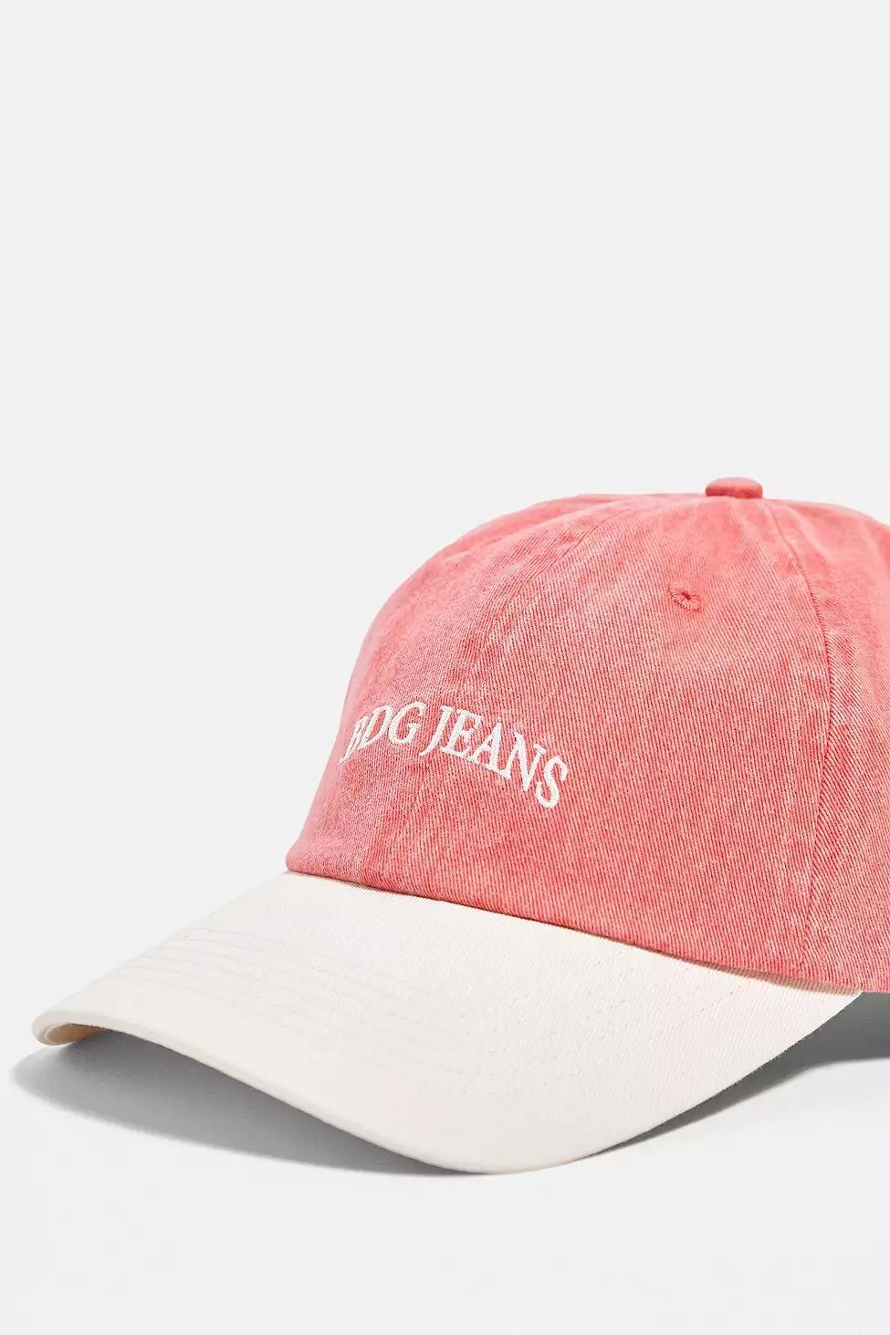 Red BDG Contrast Denim Cap, Women, , large image number 2