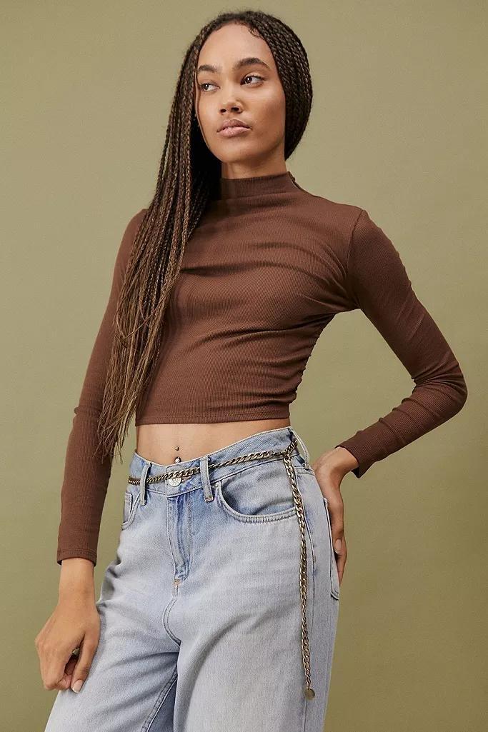 Gold UO Chunky Metal Chain Belt, Women, , large image number 0