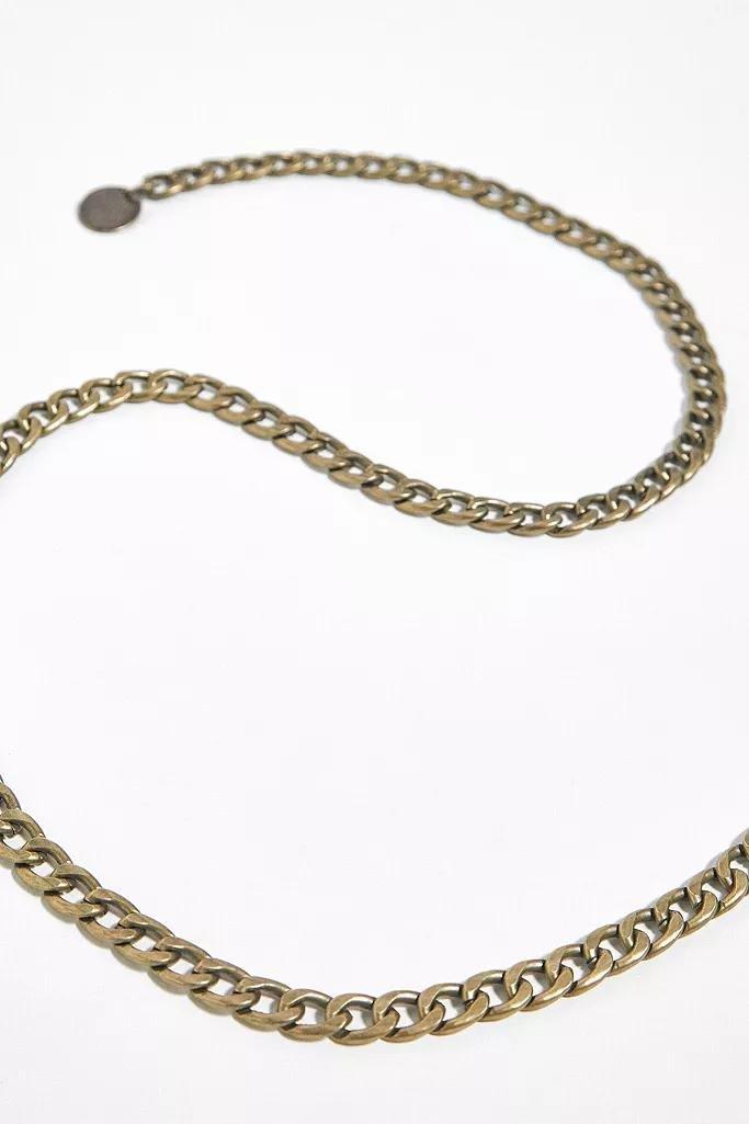 Gold UO Chunky Metal Chain Belt, Women, , large image number 2