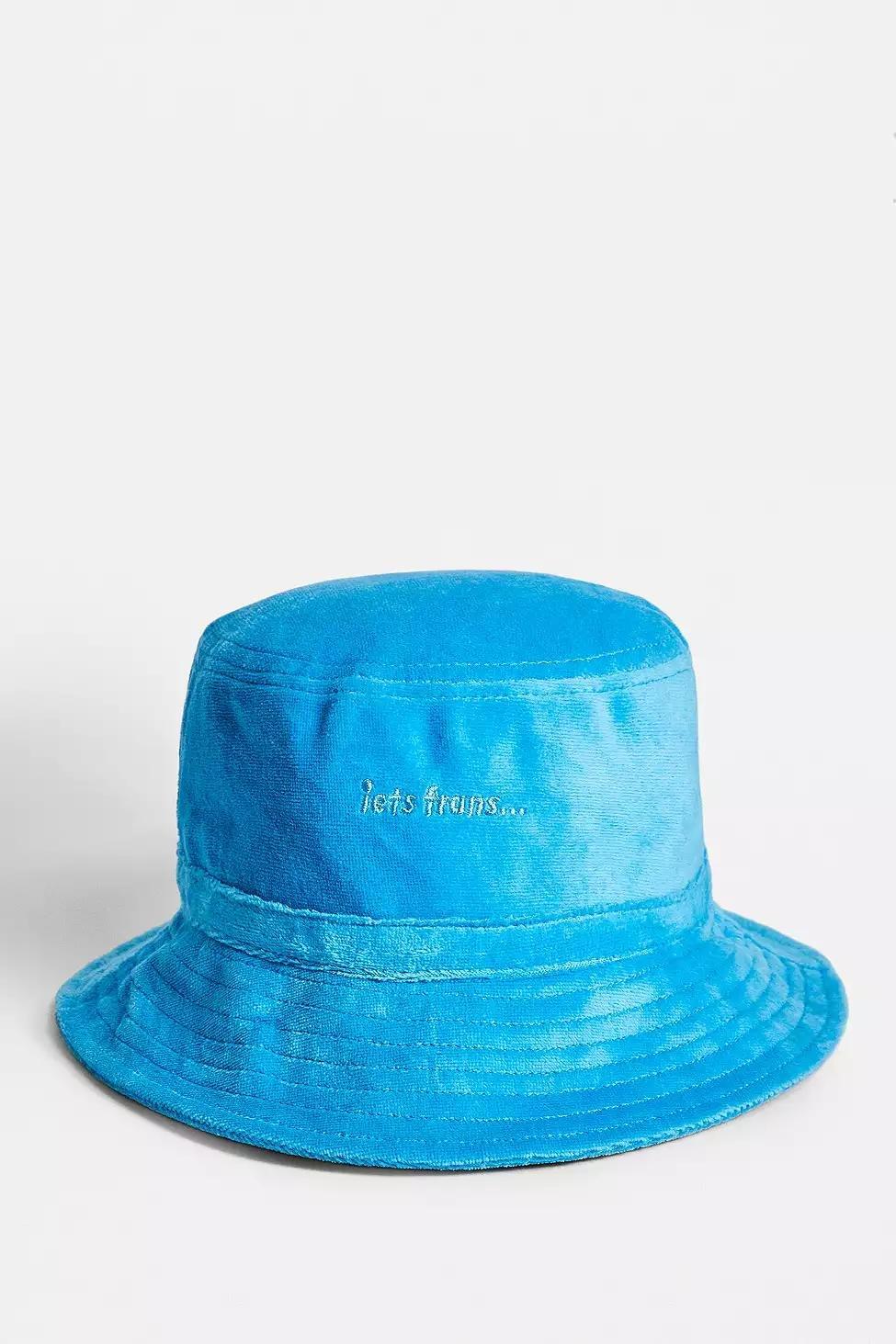 Blue iets frans... Velour Bucket Hat, Women, , large image number 0