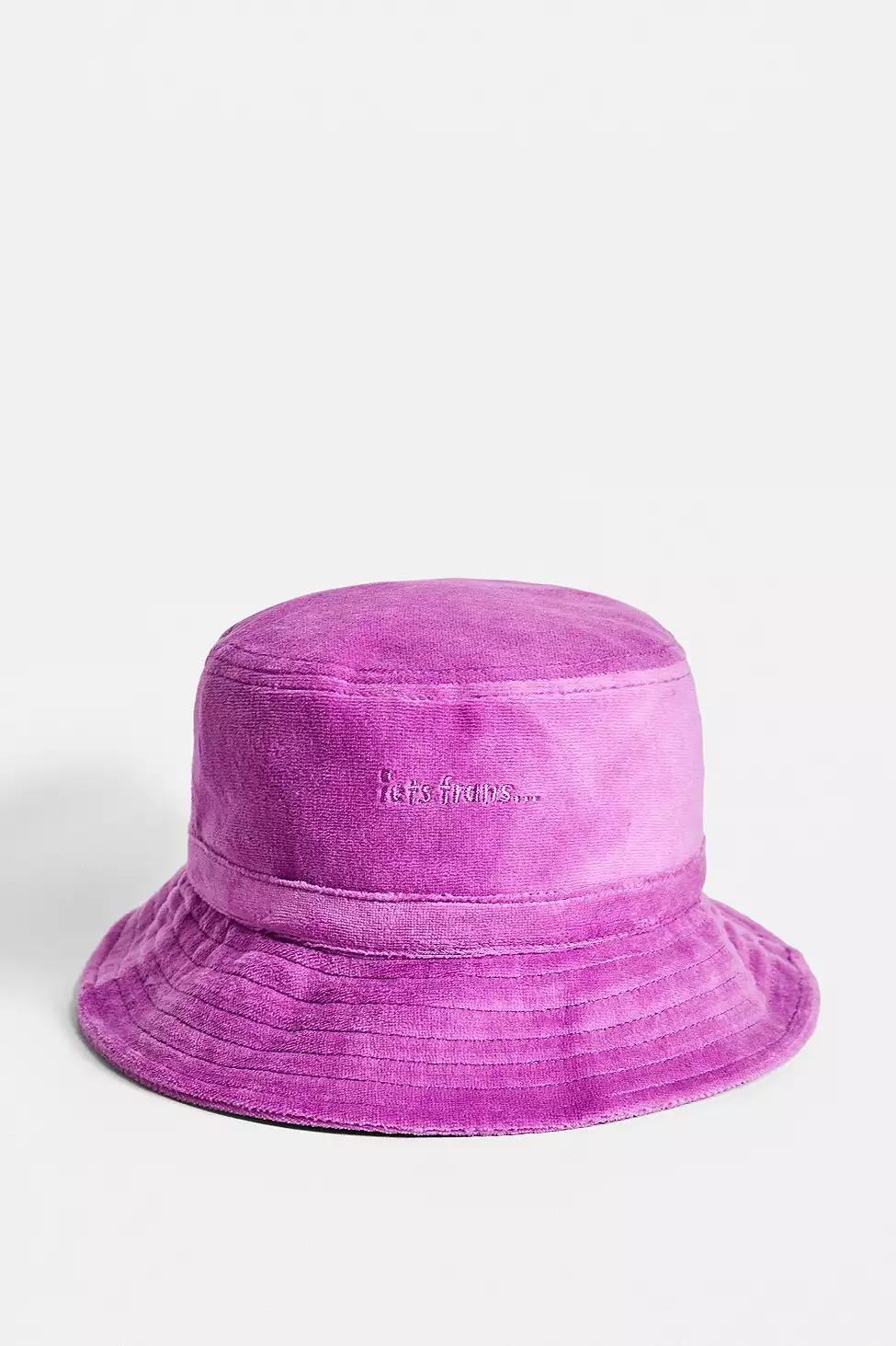 Pink iets frans... Velour Bucket Hat, Women, , large image number 0