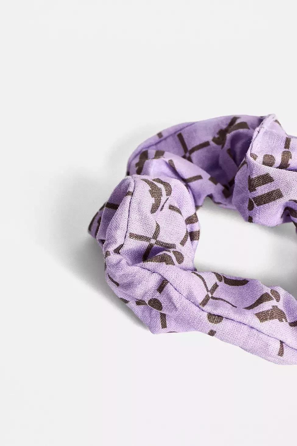 Lilac iets frans... Monogram Face Mask And Scrunchie Set, Women, , large image number 3