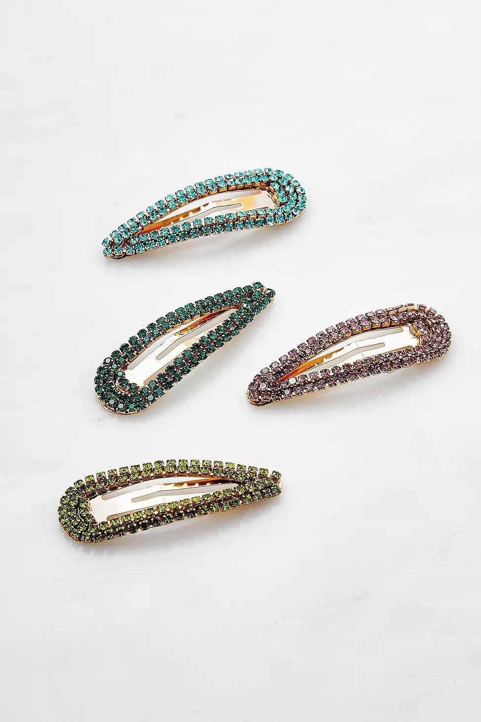 Assorted Diamante Hair Clip Set, Women, , large image number 1
