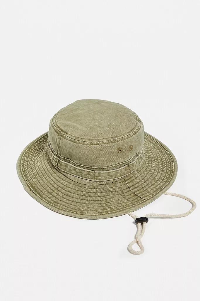 Khaki BDG Washed Canvas Rimmed Hat, Men, , large image number 3