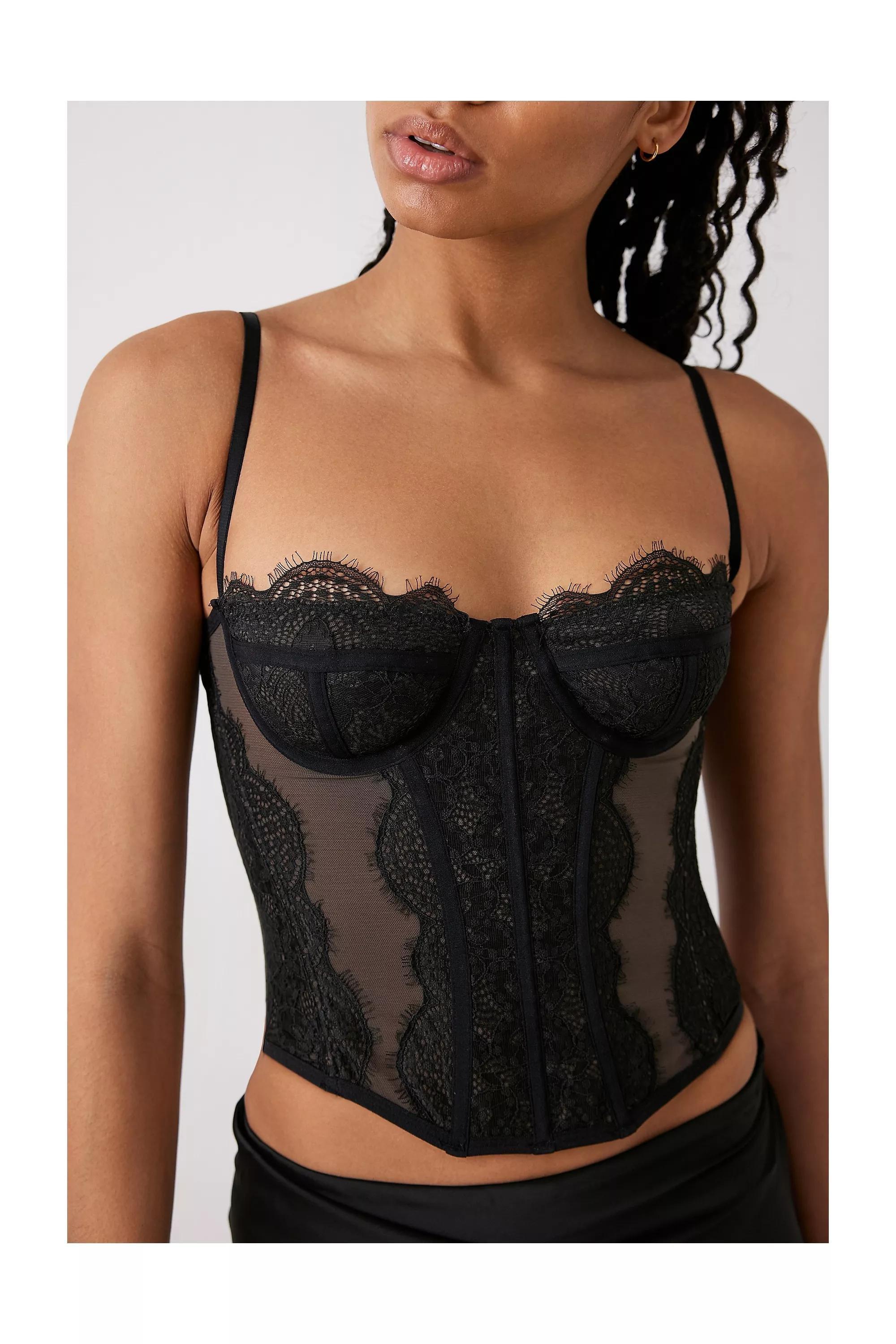 Urban Outfitters Out From Under Belle Lace & Bows Corset
