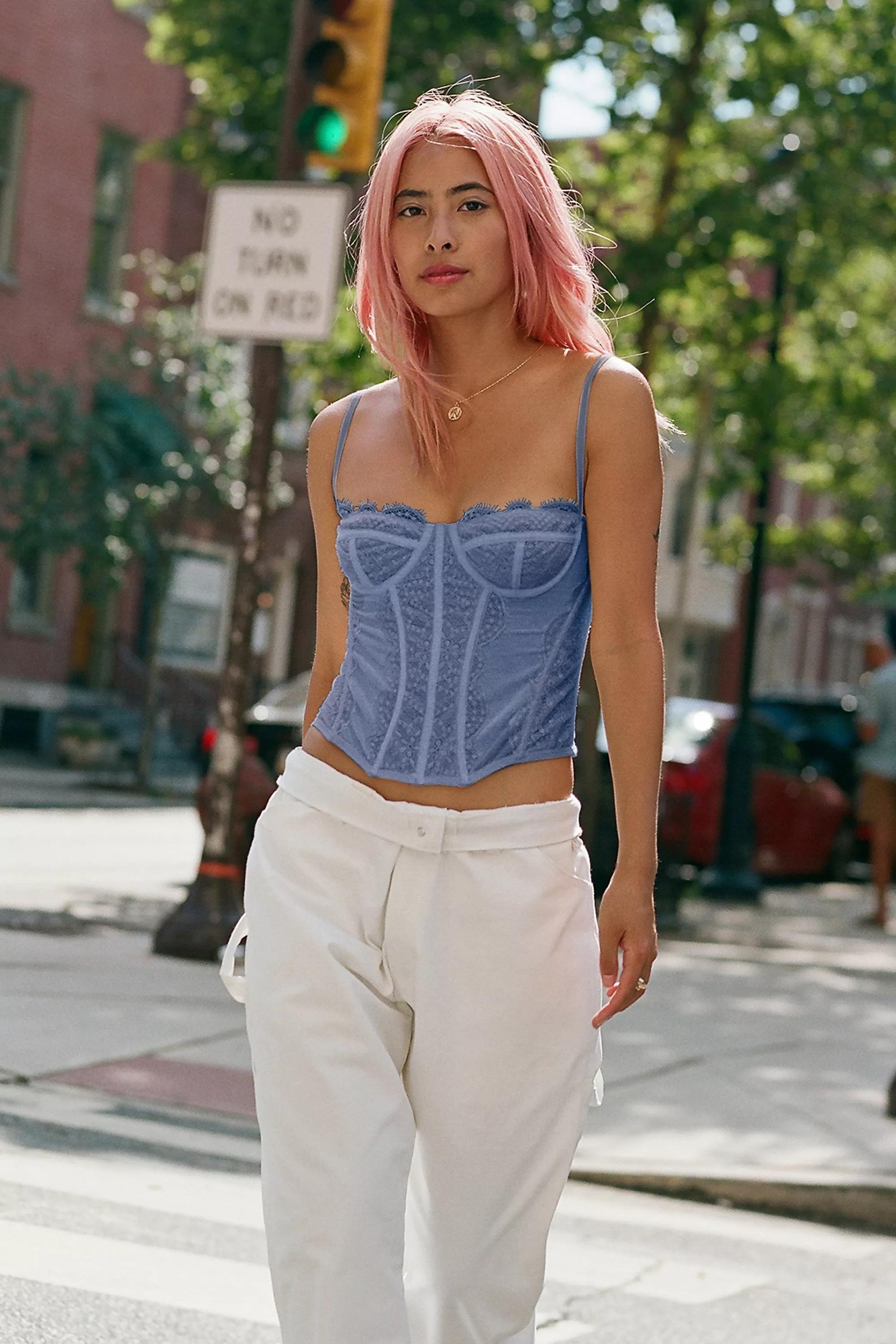 Urban Outfitters D GR Out From Under Modern Love Corset