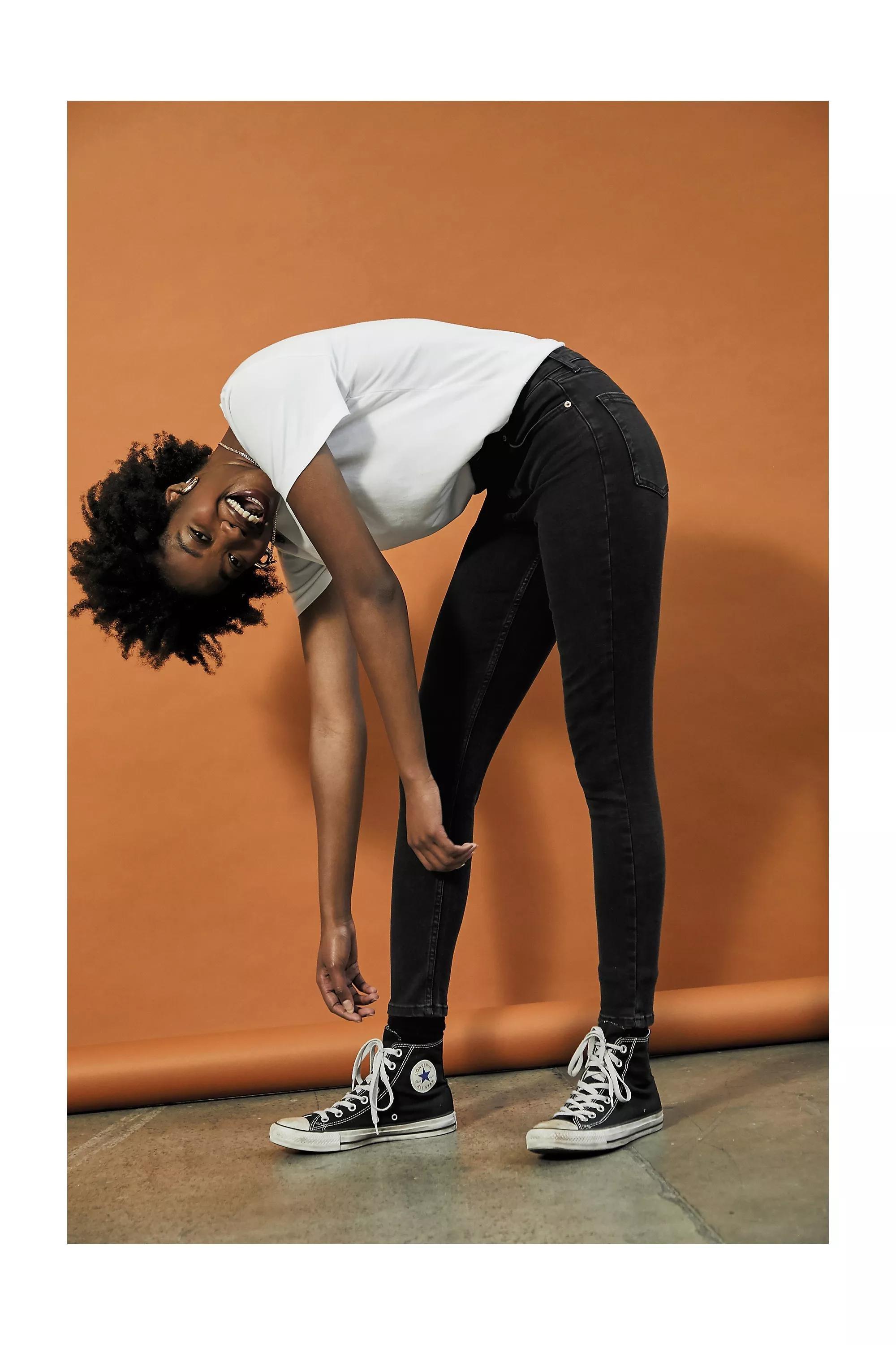 Black BDG Pine Worn Skinny Jeans, Women, , large image number 0