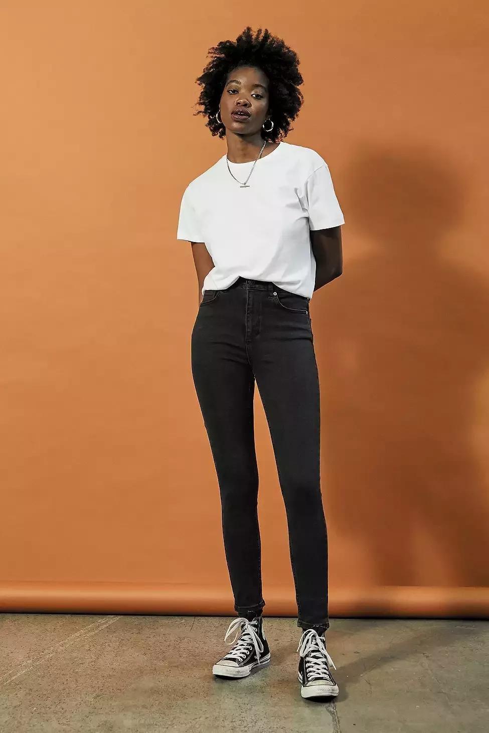 Black Bdg Pine Worn Skinny Jean, , large image number 2