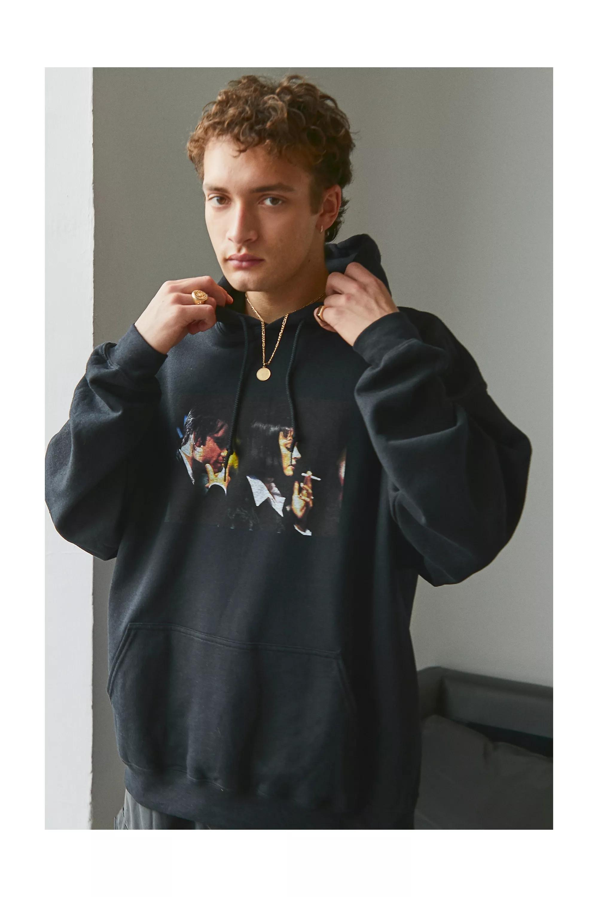 Black Pulp Fiction Photo Hoodie, Men, , large image number 2