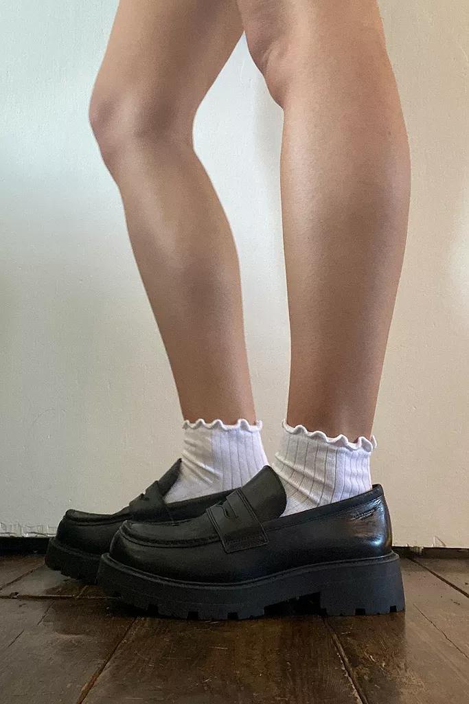 White UO Lettuce Frill Socks, Women, , large image number 1