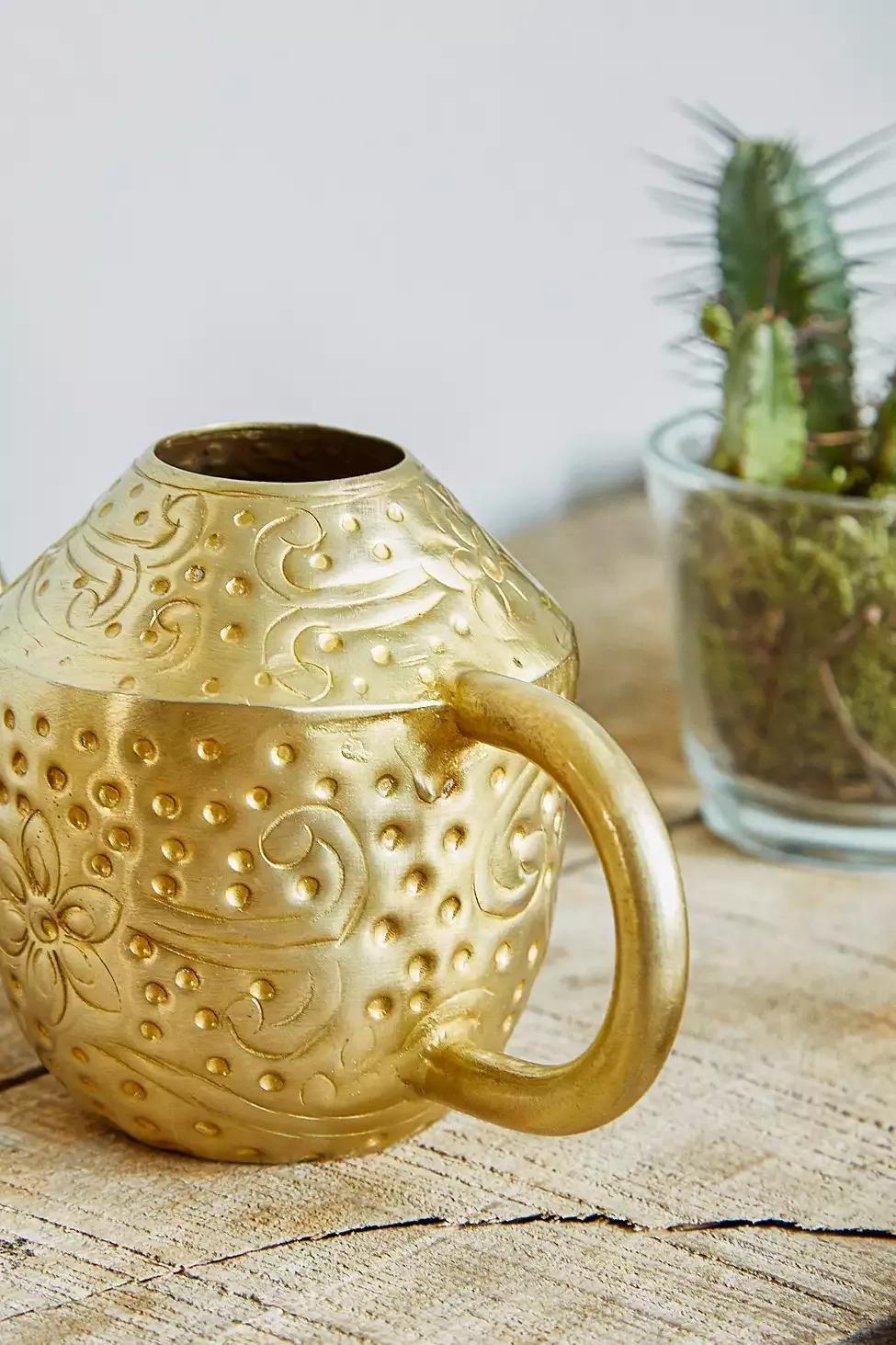 Gold Velma Watering Can, GOLD, large image number 1