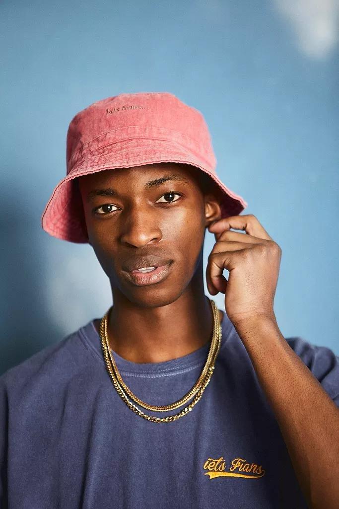 Pink iets frans...Washed Canvas Bucket Hat, Men, , large image number 0