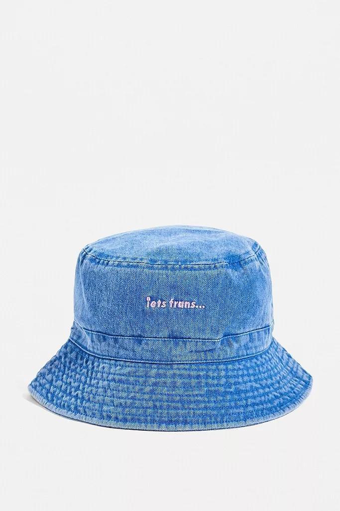 Blue iets frans... Washed Denim Bucket Hat, Men, , large image number 1