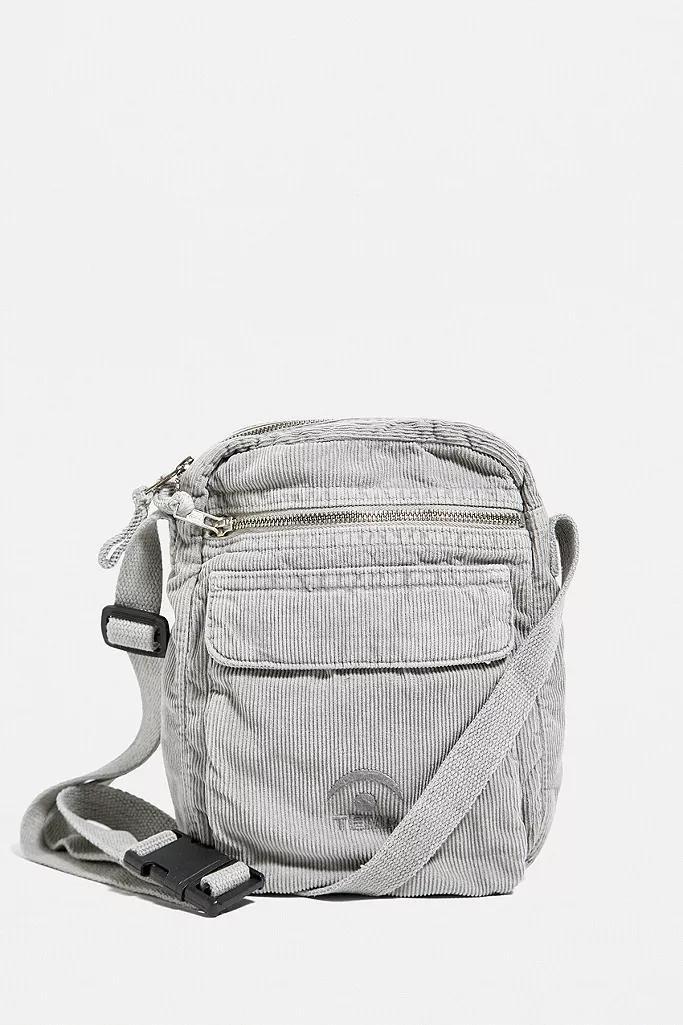 Grey Temporary Collective Corduroy Crossbody Bag, Men, , large image number 0