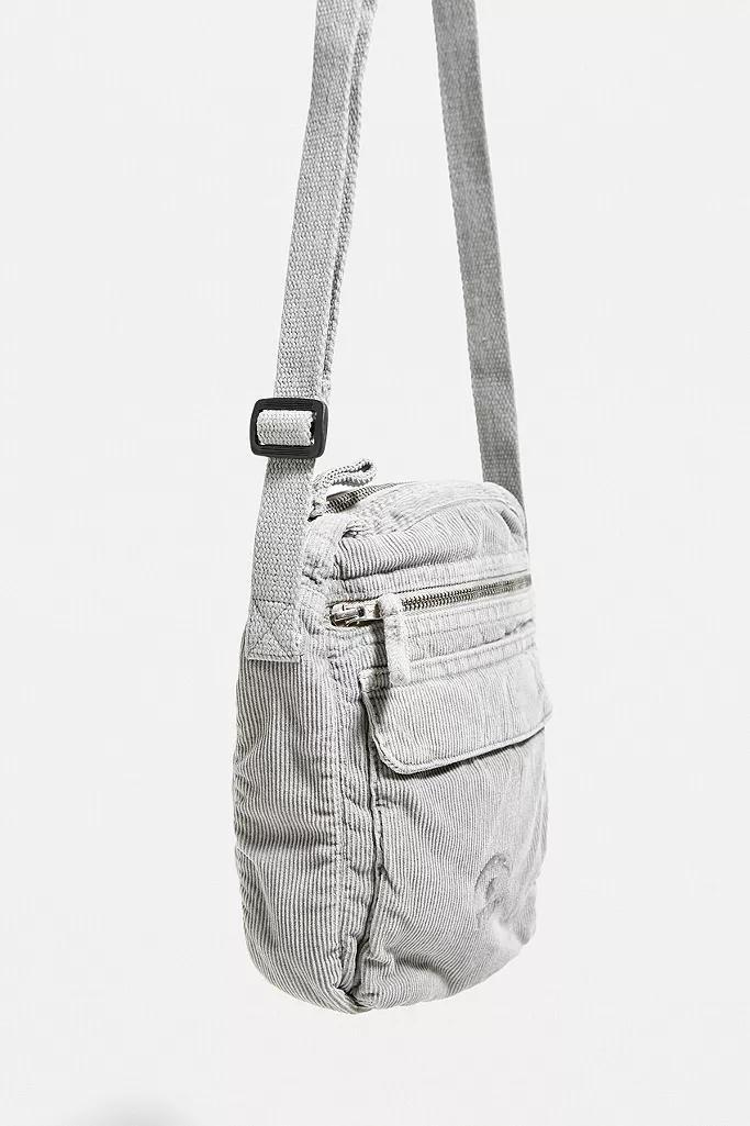 Grey Temporary Collective Corduroy Crossbody Bag, Men, , large image number 3