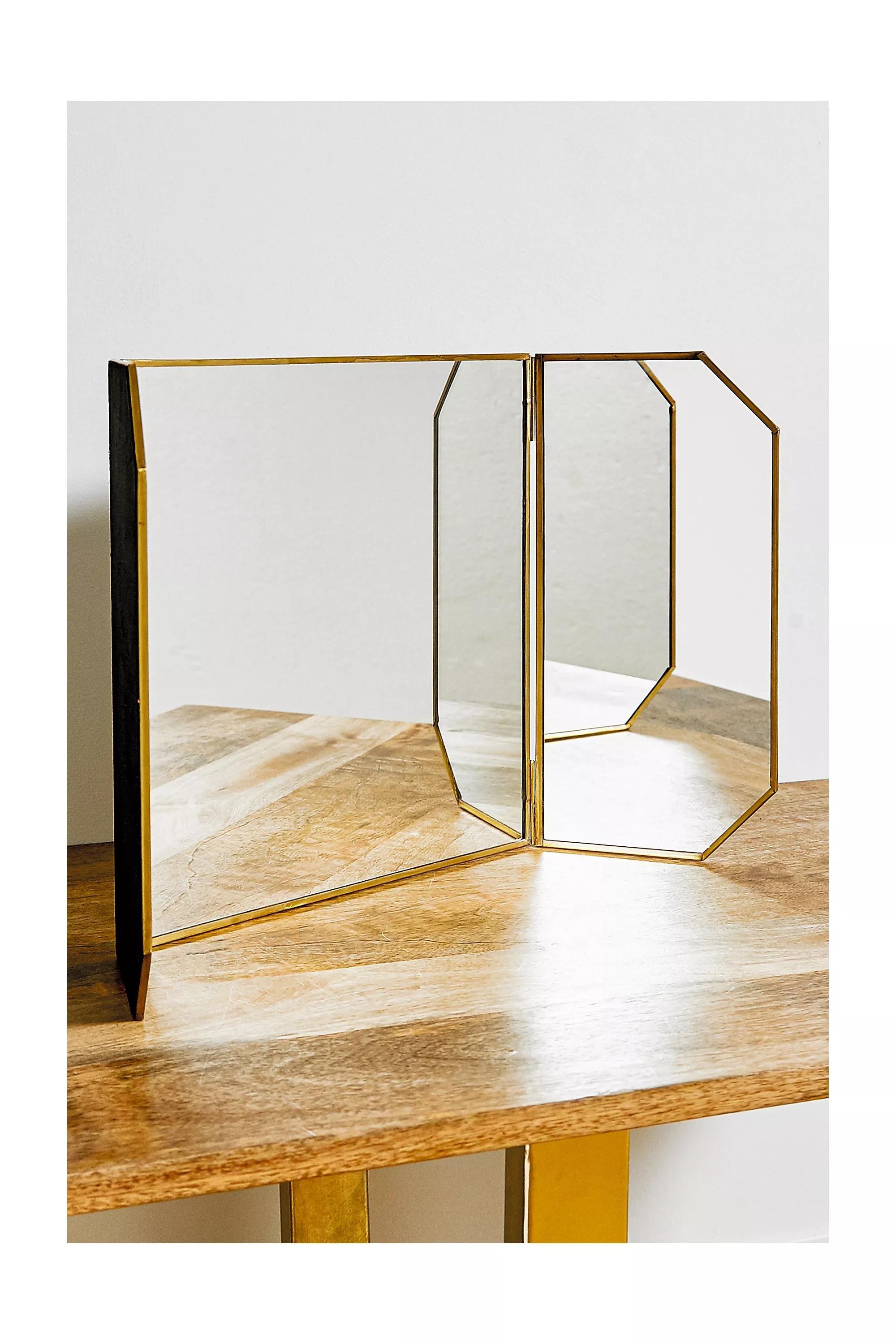 Gold Large Dressing Table Mirror, GOLD, large image number 3