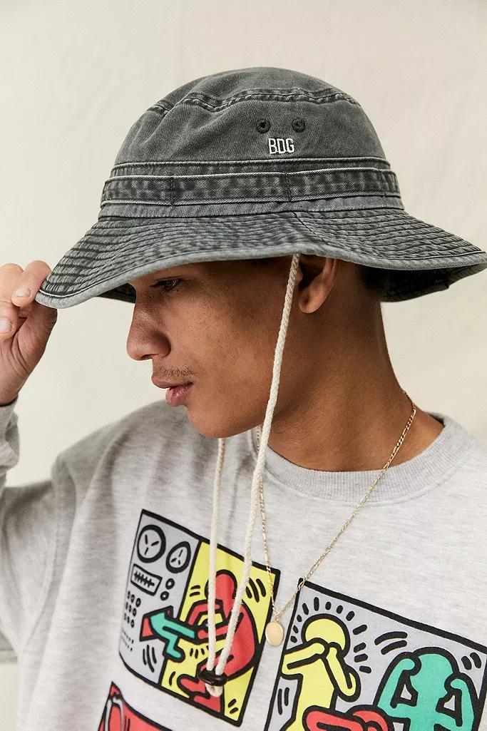 Grey BDG Overdye Canvas Boonie Hat, , large image number 0