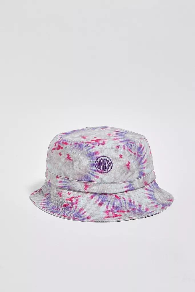 Assorted UO Bubble Logo Tie-Dye Canvas Bucket Hat, Women, , large image number 1