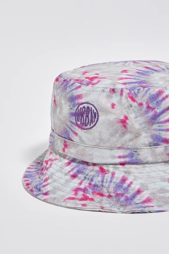 Assorted UO Bubble Logo Tie-Dye Canvas Bucket Hat, Women, , large image number 2