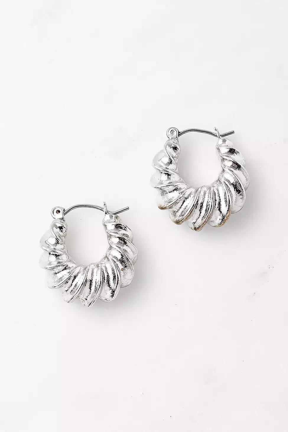 Silver UO New Everyday Hoop Earrings, Women, , large image number 0