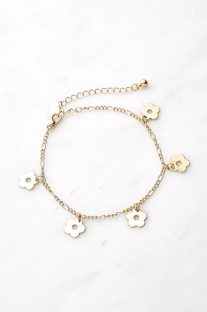 Gold-Tone Floral Bracelet, Women, , large image number 0