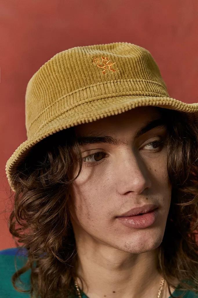 Yellow UO low Nomad Corduroy Bucket Hat, Men, , large image number 0
