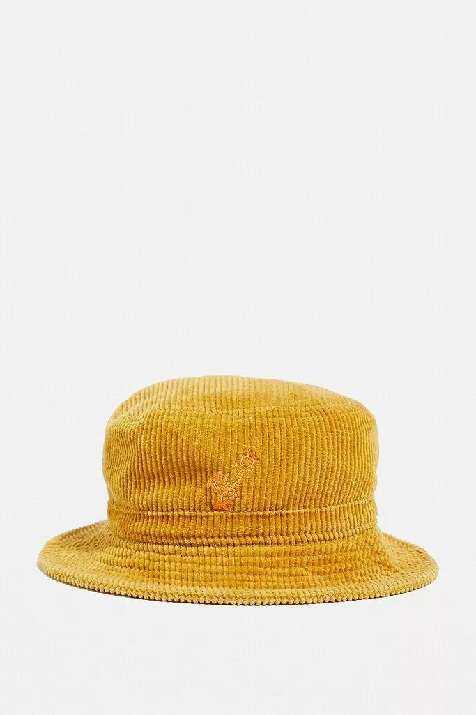 Yellow UO low Nomad Corduroy Bucket Hat, Men, , large image number 1