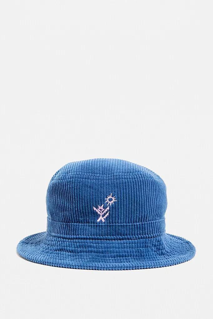 Blue UO Nomad Corduroy Bucket Hat, , large image number 1