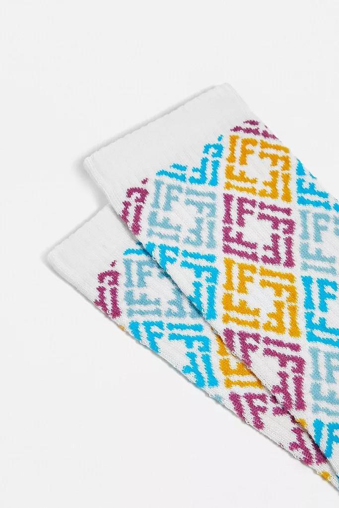 Grey iets frans... Square Monogram Socks, Men, , large image number 1