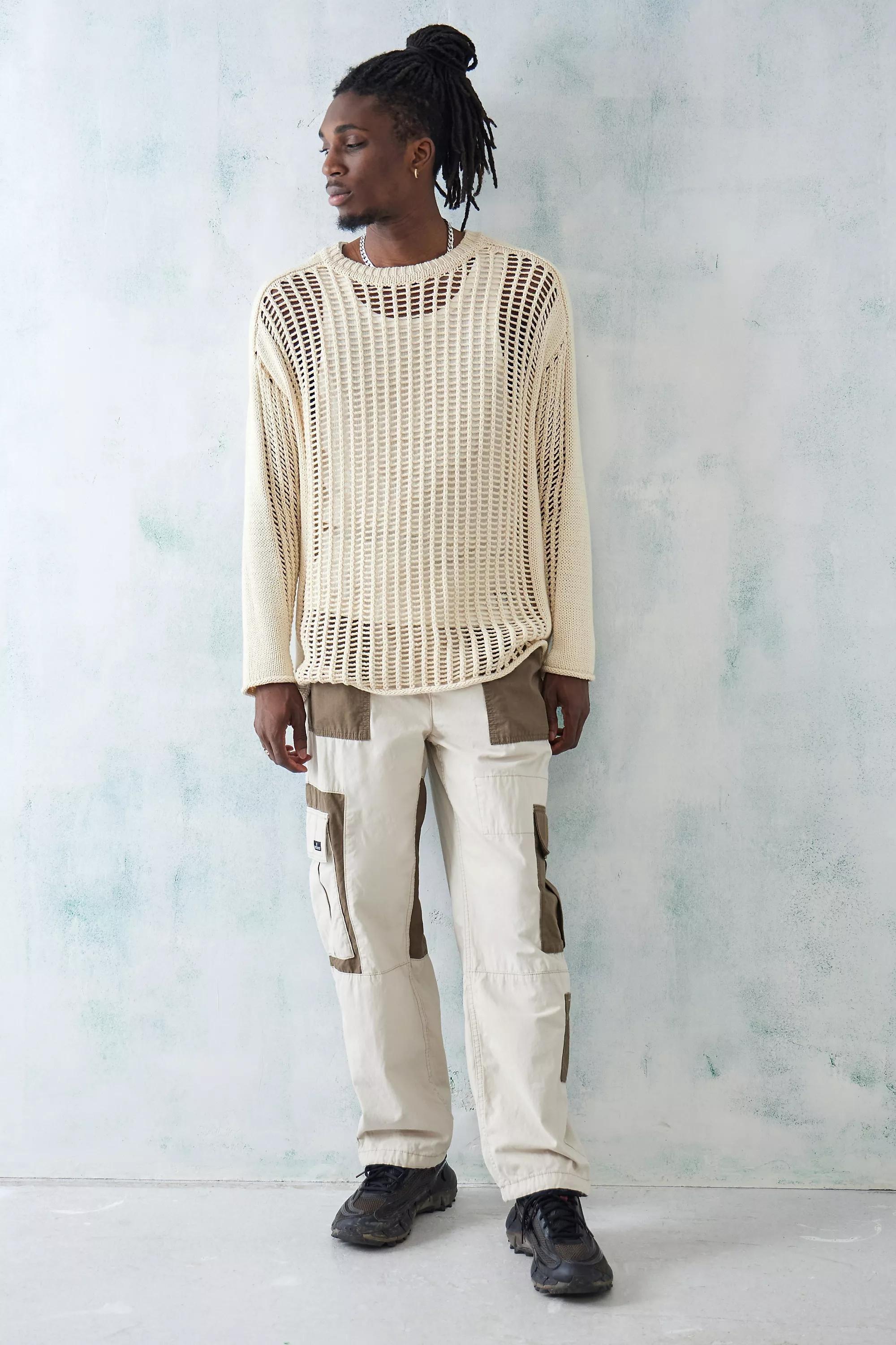 IVRY BDG Ecru Patchwork Utility Pant, , large image number 3