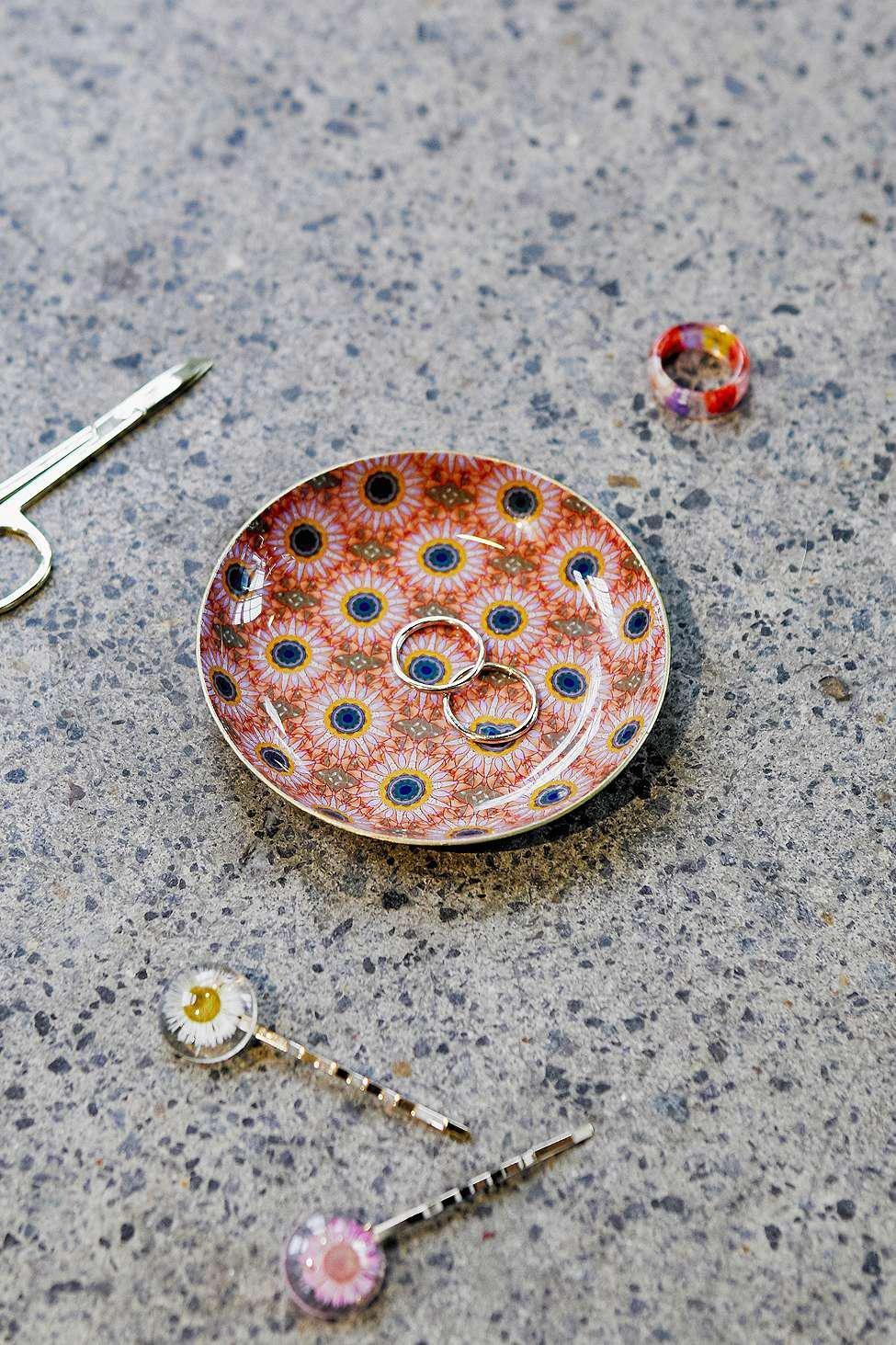 Pink Katie Trinket Tray, , large image number 0