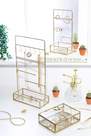 Urban Outfitters - Gold Glass Display Jewellery Box