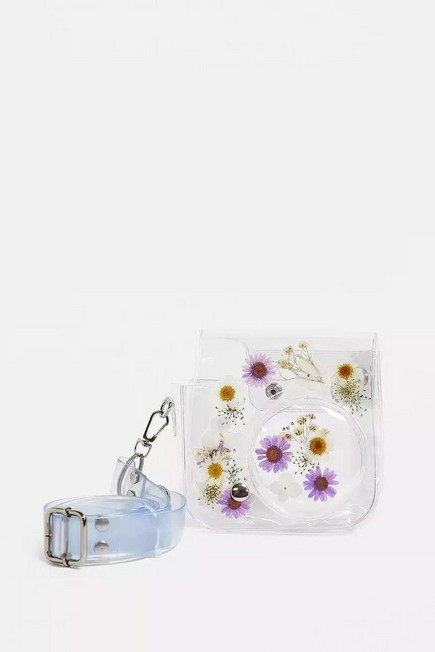 Urban Outfitters - Lilac Pressed Flower Instax Mini Camera Bag