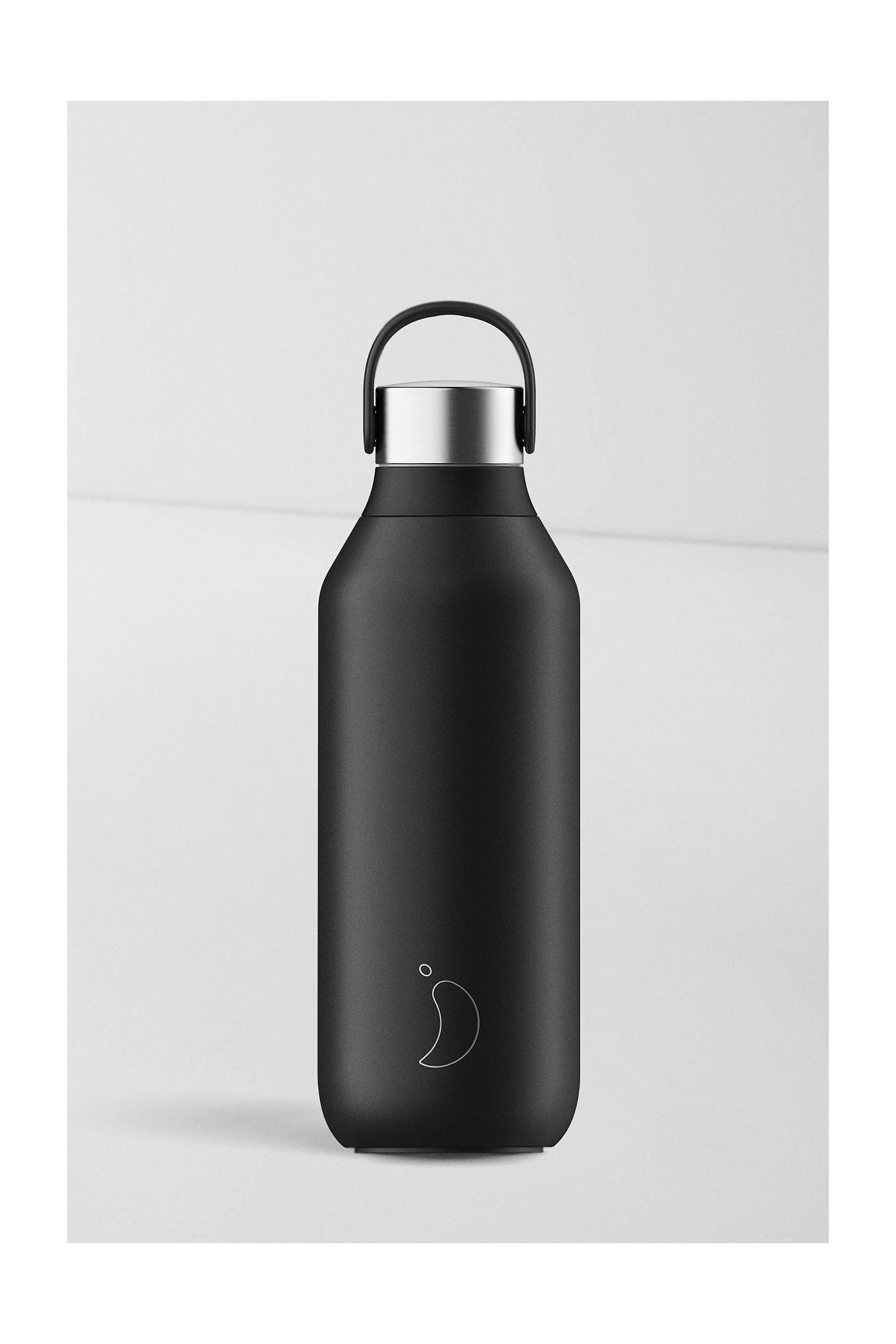 Black Chillys 500Ml Series 2 Stainless St-Shirtl Water Bottle, BLK, large image number 0