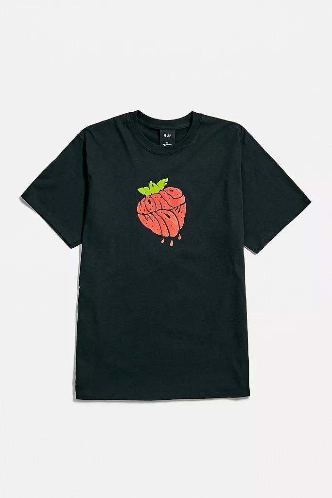 Black HUF UO Exclusive Strawberry T-Shirt, Men, , large image number 7