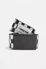 Urban Outfitters - Black/White iets frans... Checkerboard Webbing Belt