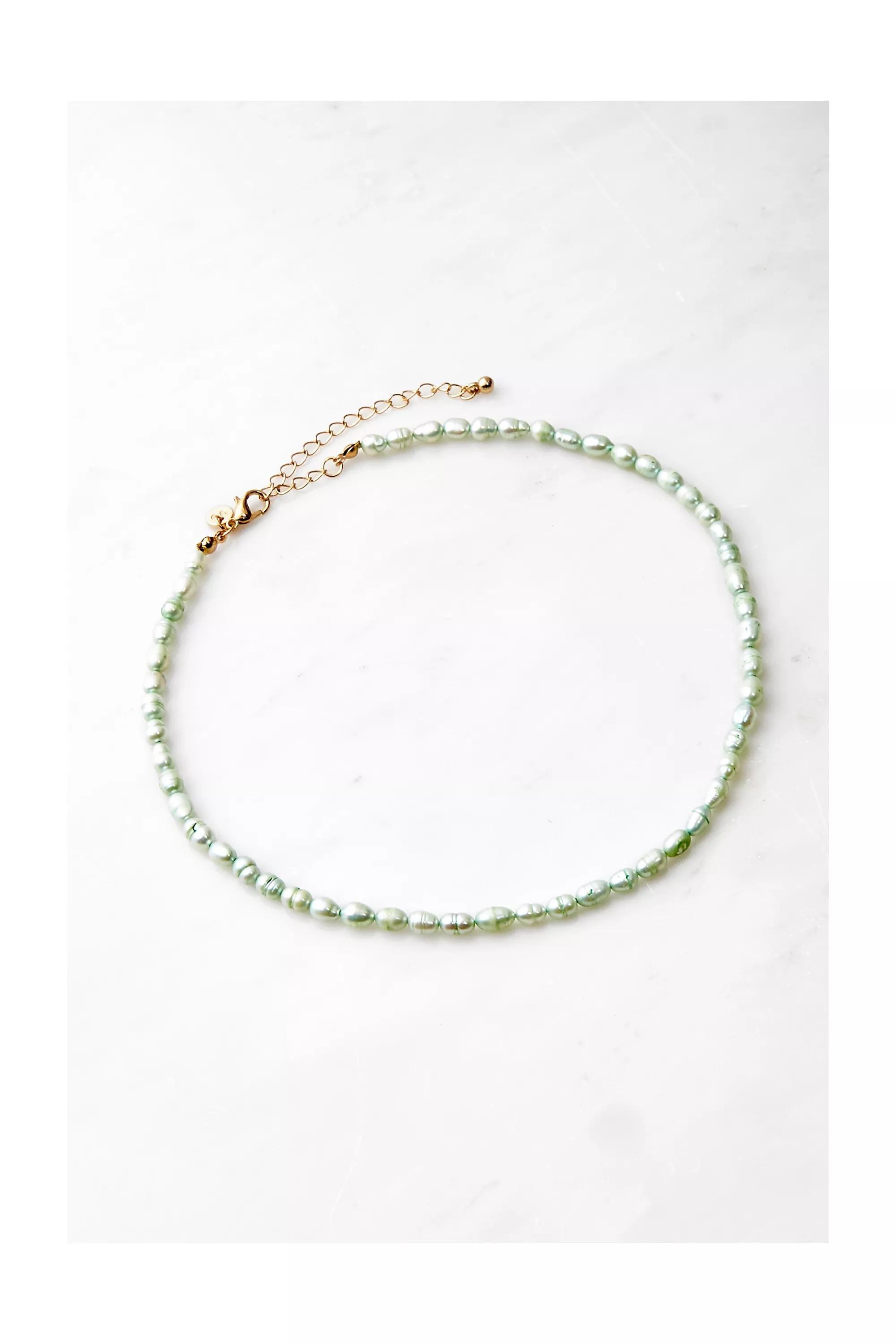 Green Pearl Necklace, GRN, large image number 0