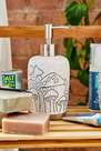 Urban Outfitters - White Etched Mushroom Soap Dispenser