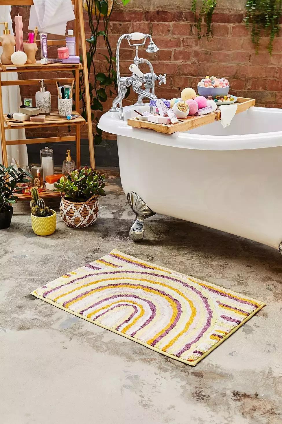 ASSORT Rainbow Arc Bath Mat, , large image number 0